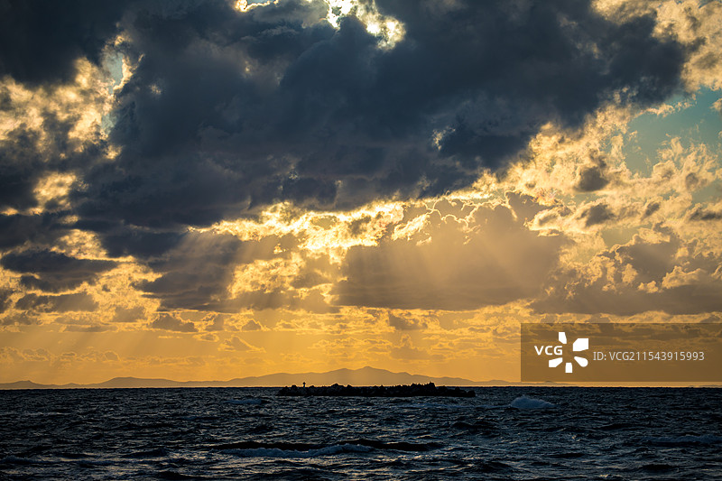 亚洲日本北海道稚内的野寒布岬风光图片素材