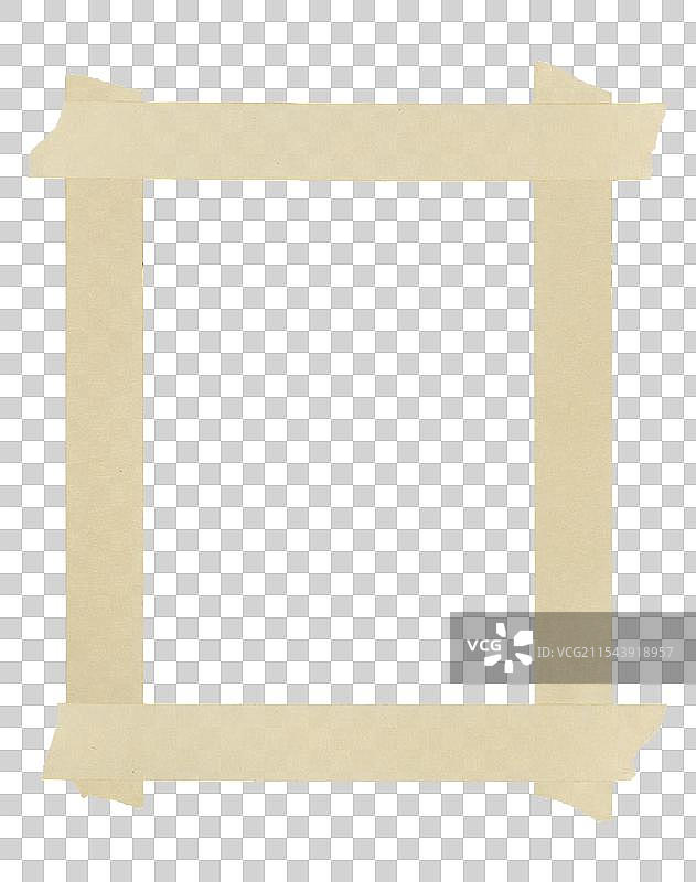 黄色复古的边框纸带素材图片素材