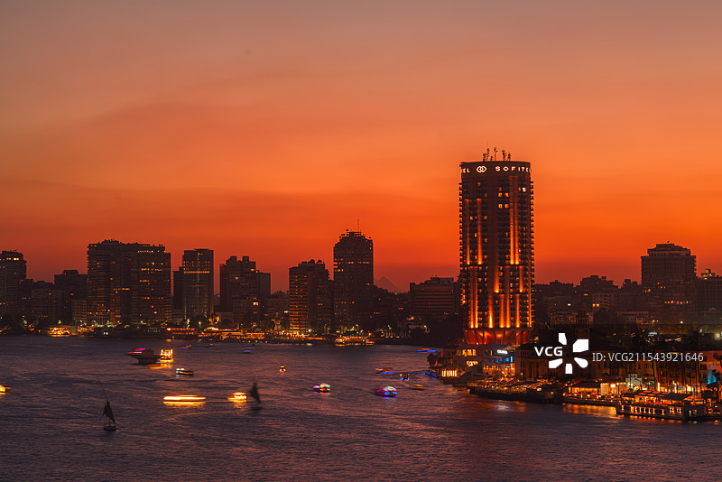 开罗的日落图片素材