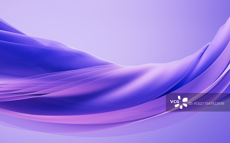 透明紫色丝质布料背景三维渲染图片素材