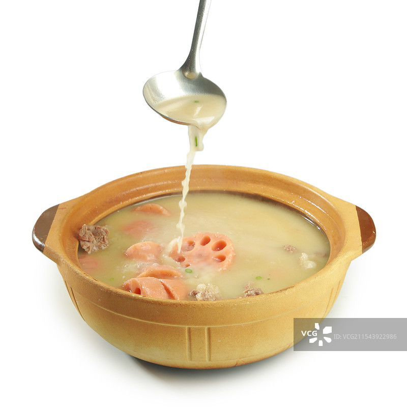 莲藕排骨汤图片素材