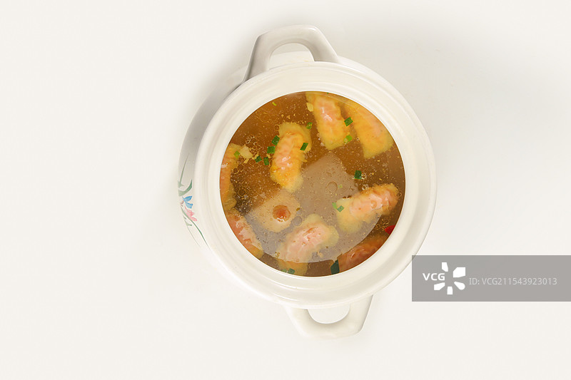 土鸡虫草炖燕饺图片素材