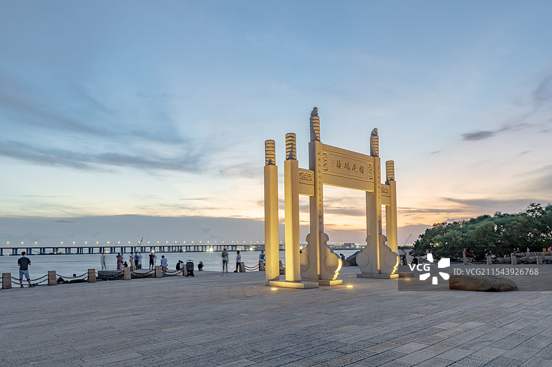 西湾红树林码头图片素材