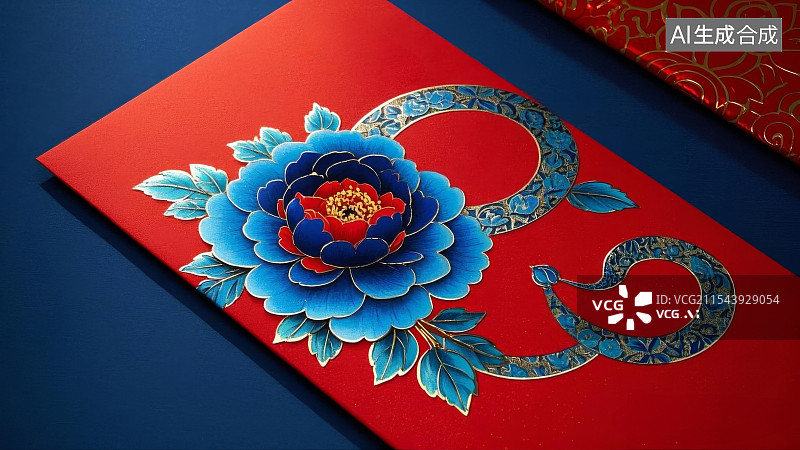 【AI数字艺术】除夕红包，压岁钱图片素材