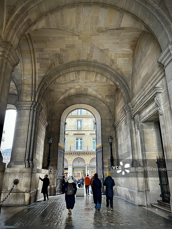 冬日巴黎街头图片素材