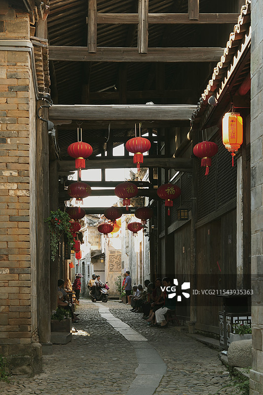 福建邵武和平古镇夏日风光图片素材