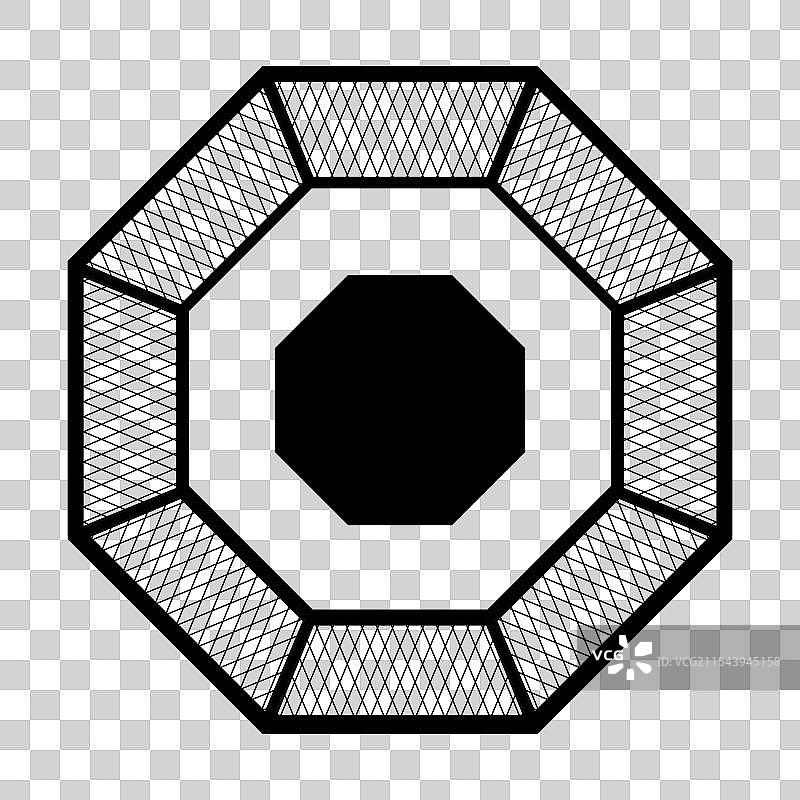 八角形拳击手图标图片素材