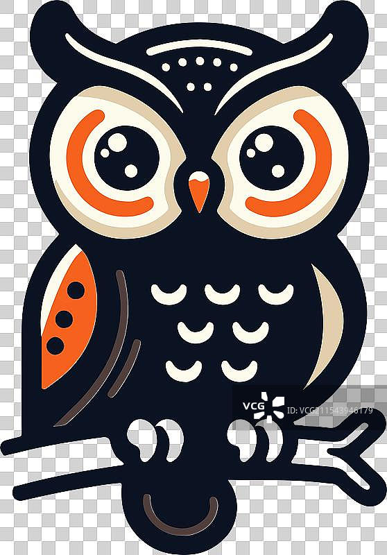 万圣节猫头鹰图片素材