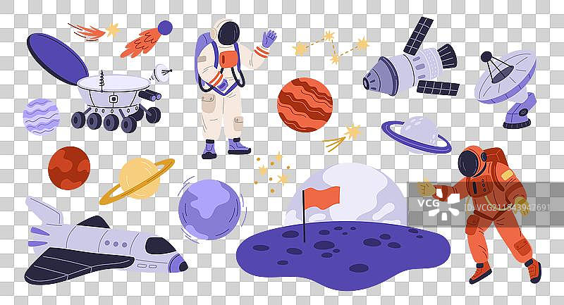 太空探索元素宇宙冒险图片素材
