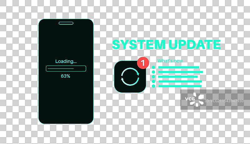 系统更新概念图片素材