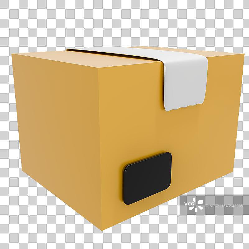 3D简约包装盒设计图片素材