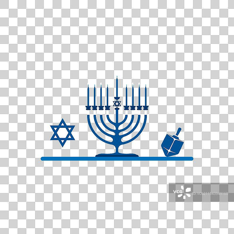 快乐的犹太光明节图片素材