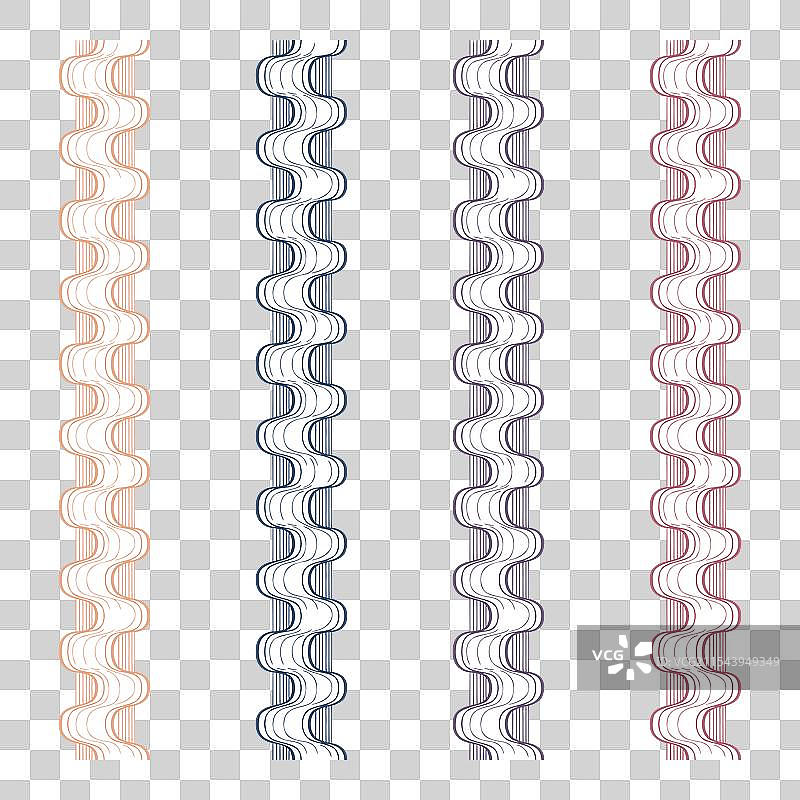 丝带蕾丝编织锯齿流苏缝纫工艺图片素材