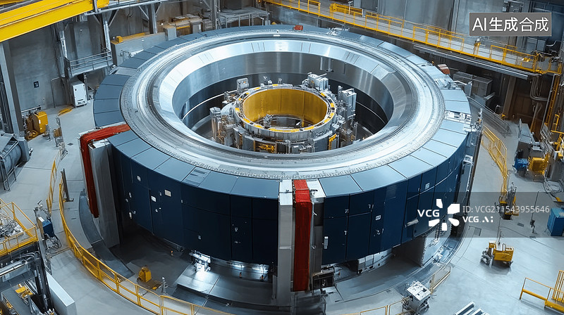 【AI数字艺术】量子碰撞 粒子加速器图片素材