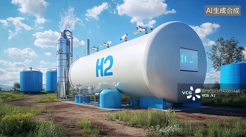 【AI数字艺术】氢能源 清洁能源碳中和图片素材