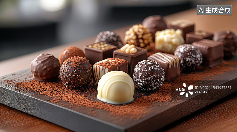 【AI数字艺术】巧克力制作 可可豆图片素材