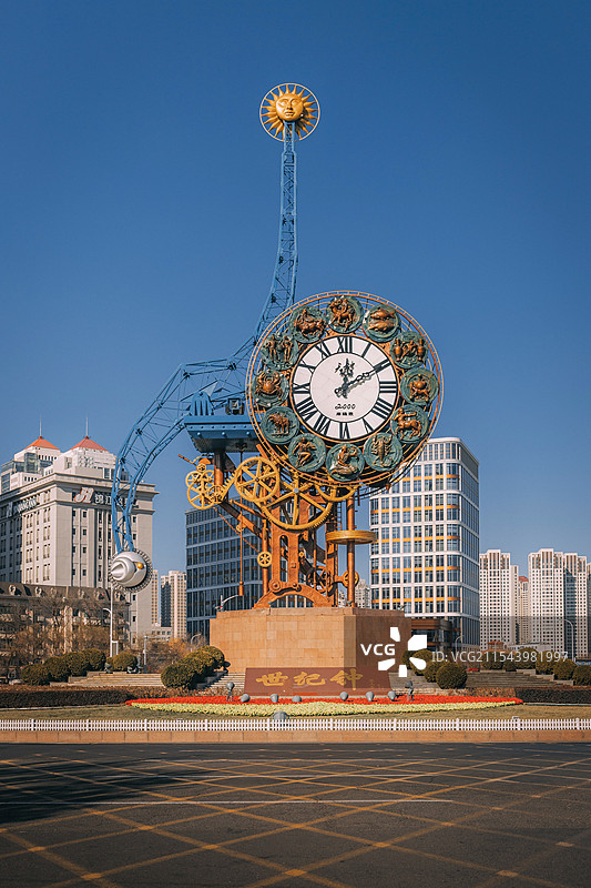 天津世纪钟图片素材