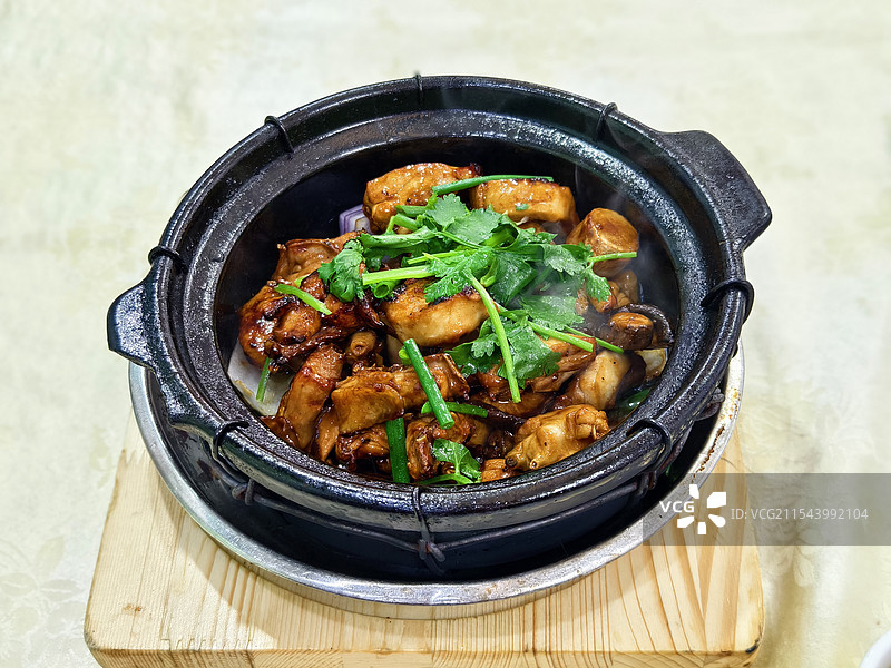 啫啫鸡煲图片素材