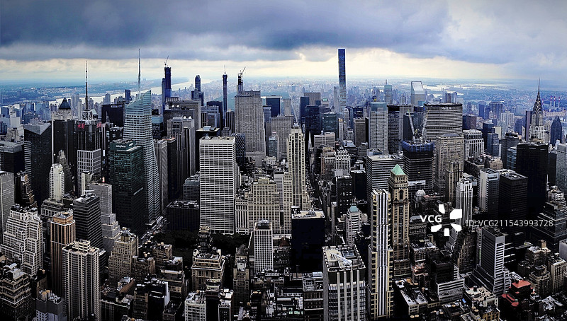 曼哈顿全景图片素材