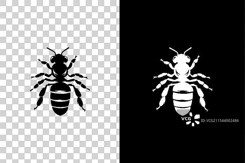 蜜蜂图标轮廓图片素材