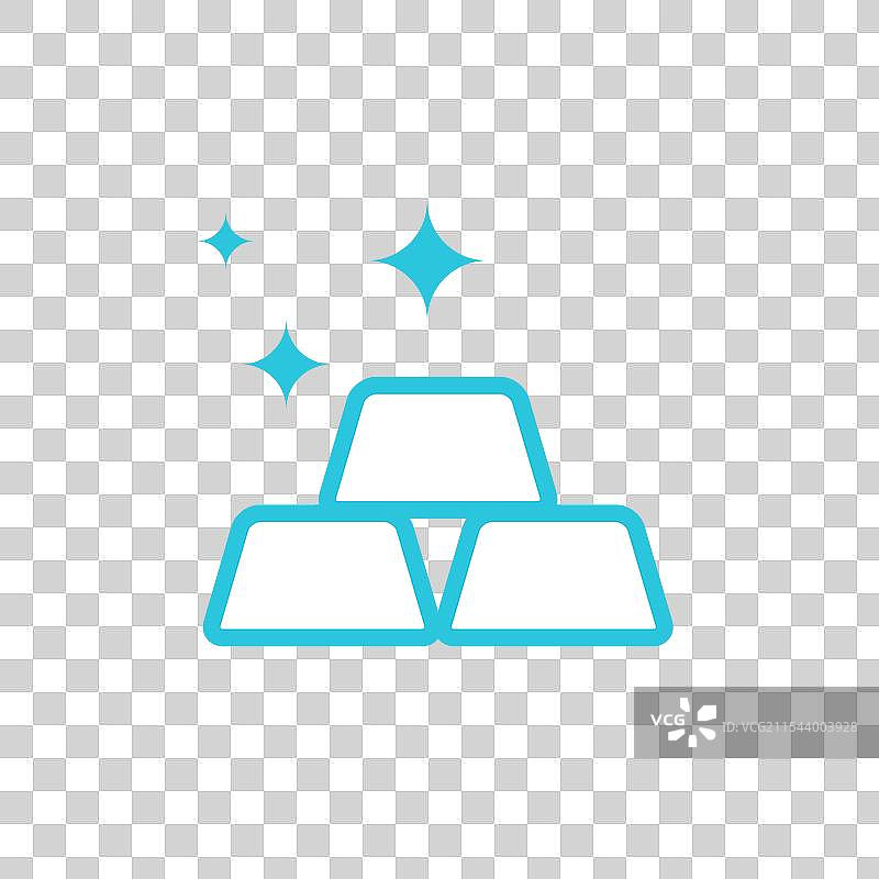 金条图标，背景为白色图片素材