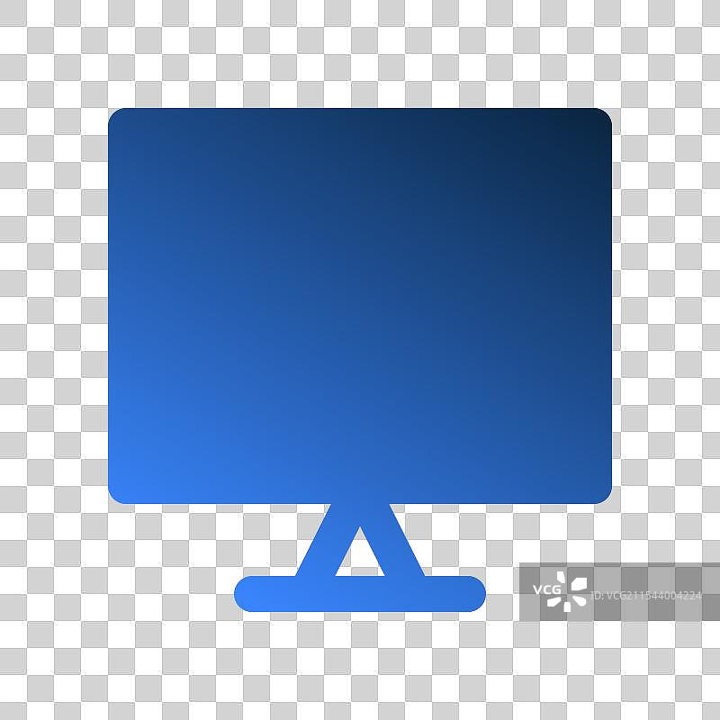 监视器渐变填充图标 办公符号图片素材