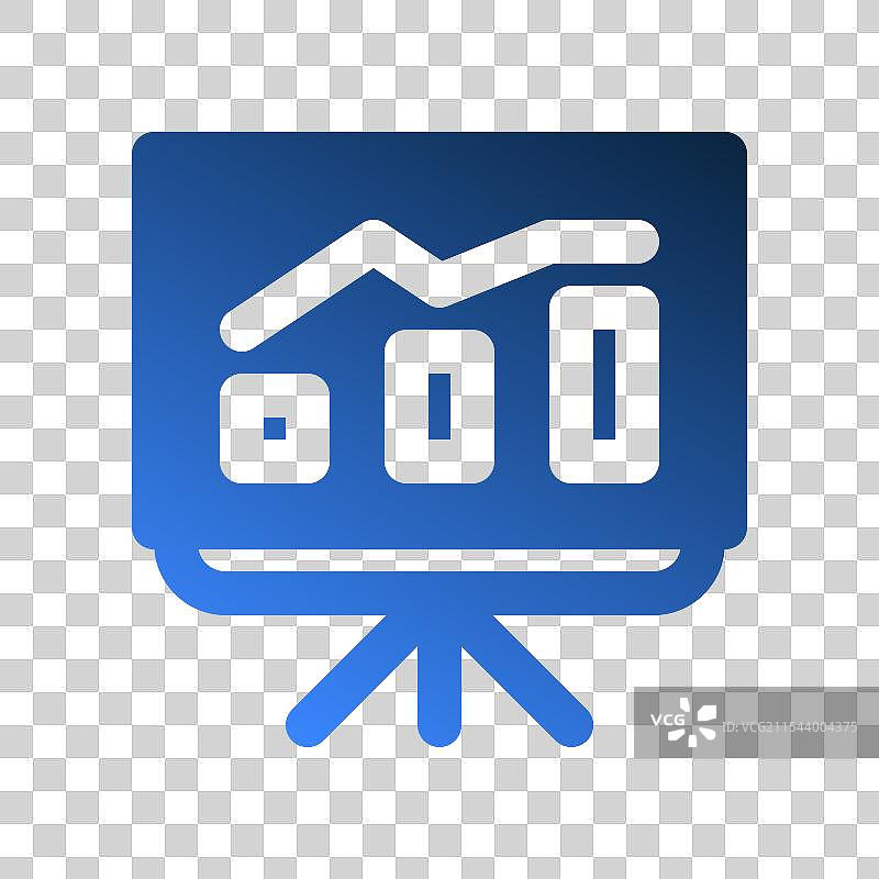 白板渐变填充图标 办公符号图片素材