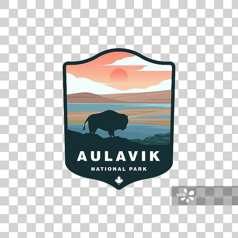 加拿大阿拉维克国家公园徽章设计套件图片素材