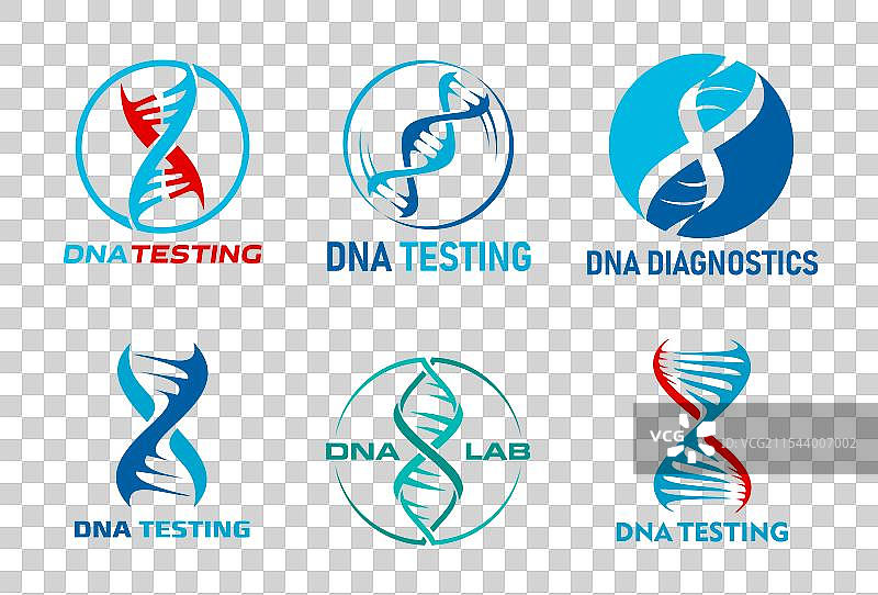 DNA螺旋图标 科学研究 基因进化图片素材