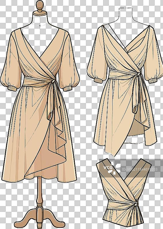 一位美丽年轻快乐女性的时尚风格图片素材