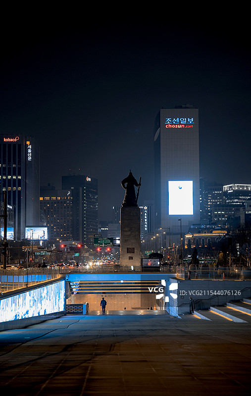 韩国首尔光化门广场图片素材