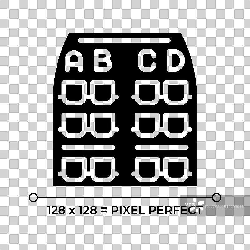飞机座位图黑色图标图片素材