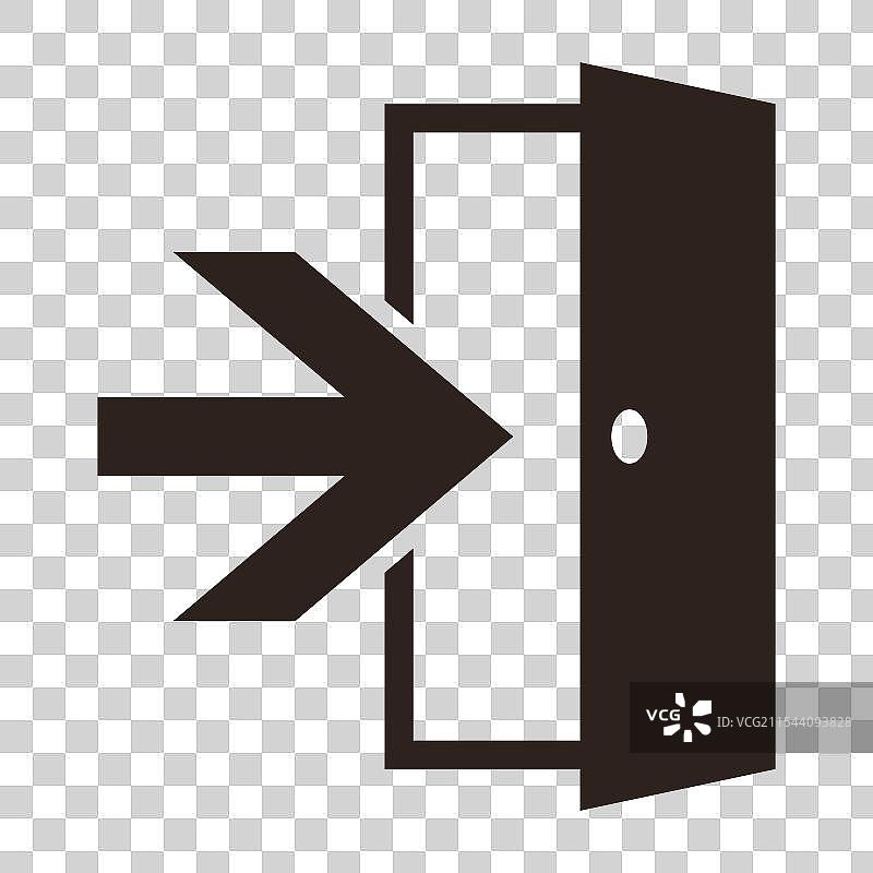 出口标志 出口通道图标 紧急出口图片素材