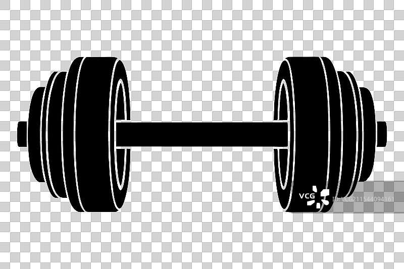 哑铃图标轮廓图片素材