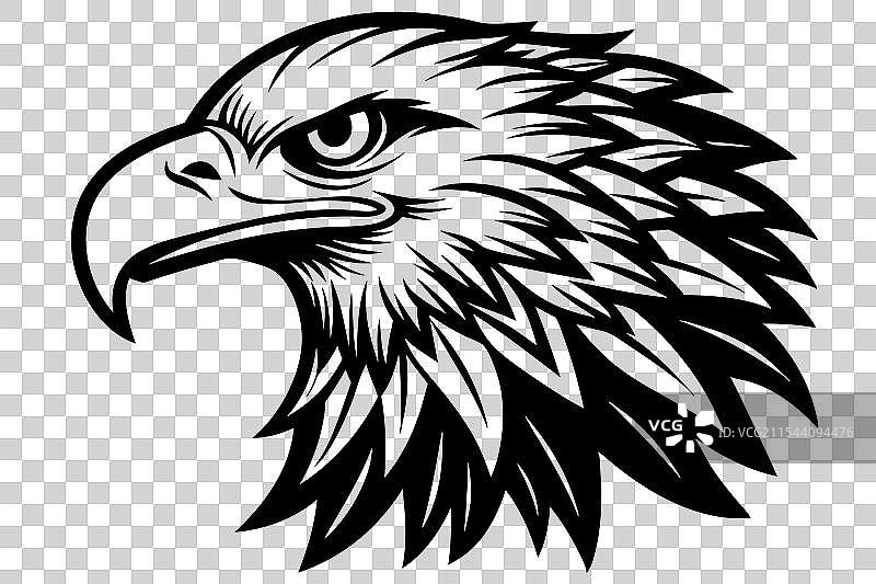 鹰头轮廓图片素材