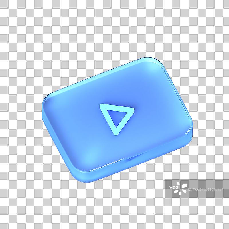 3D渲染磨砂玻璃商务图标图片素材