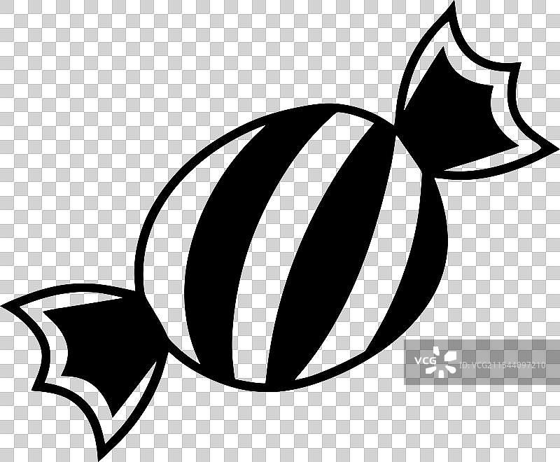 万圣节糖果剪影图片素材