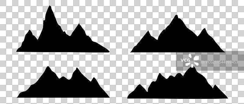 山脊雪峰线野生自然手图片素材