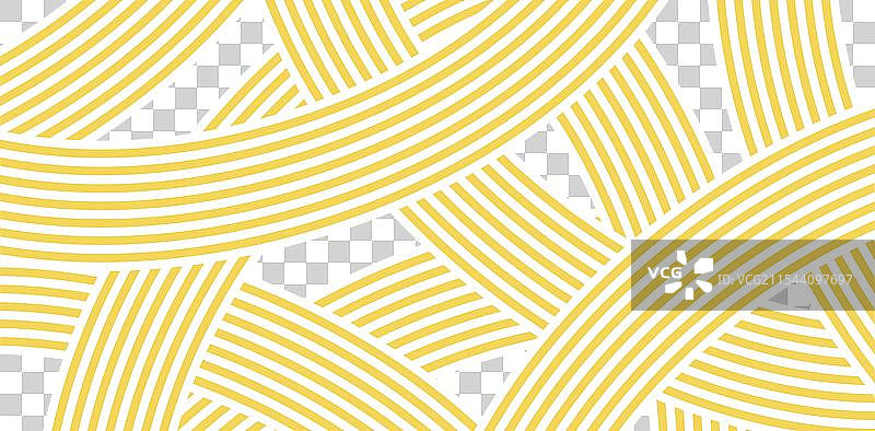 涂鸦风格的黄色亚洲拉面图案横幅图片素材