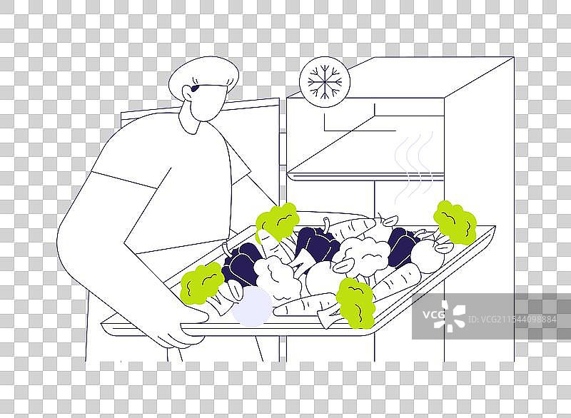 食物冷冻的抽象概念图片素材