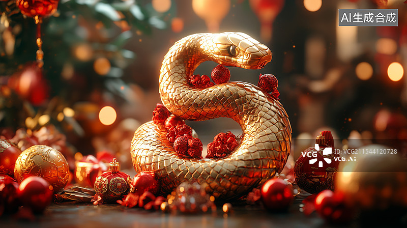 【AI数字艺术】蛇年倒计时数字系列 2025新年开门红图片素材