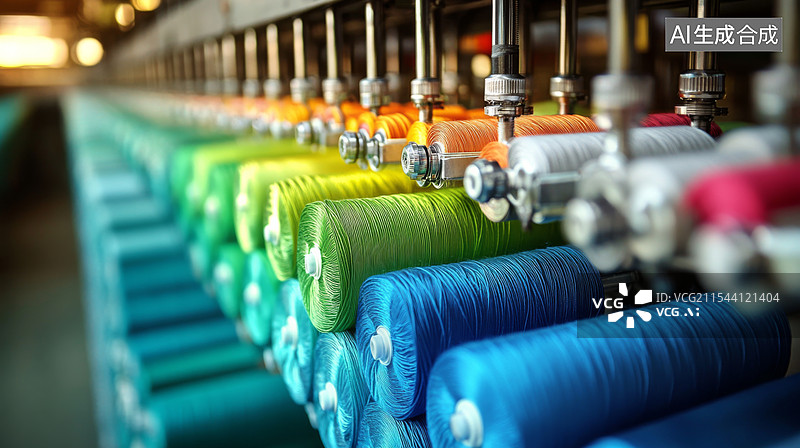 【AI数字艺术】纺织业 纺织厂 纺织工人图片素材