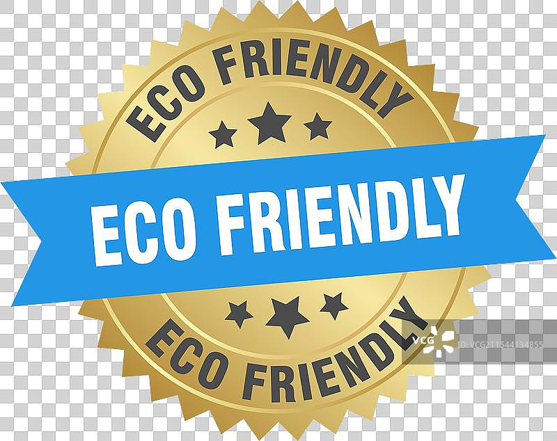 环保的蓝色和金色圆形设计图片素材