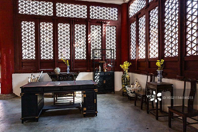 古代书房场景图片素材
