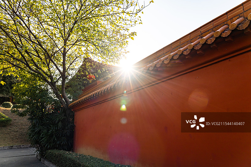 佛山南海影视城红墙图片素材