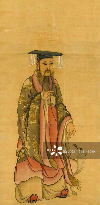 中国古代帝王画像，商汤图片素材