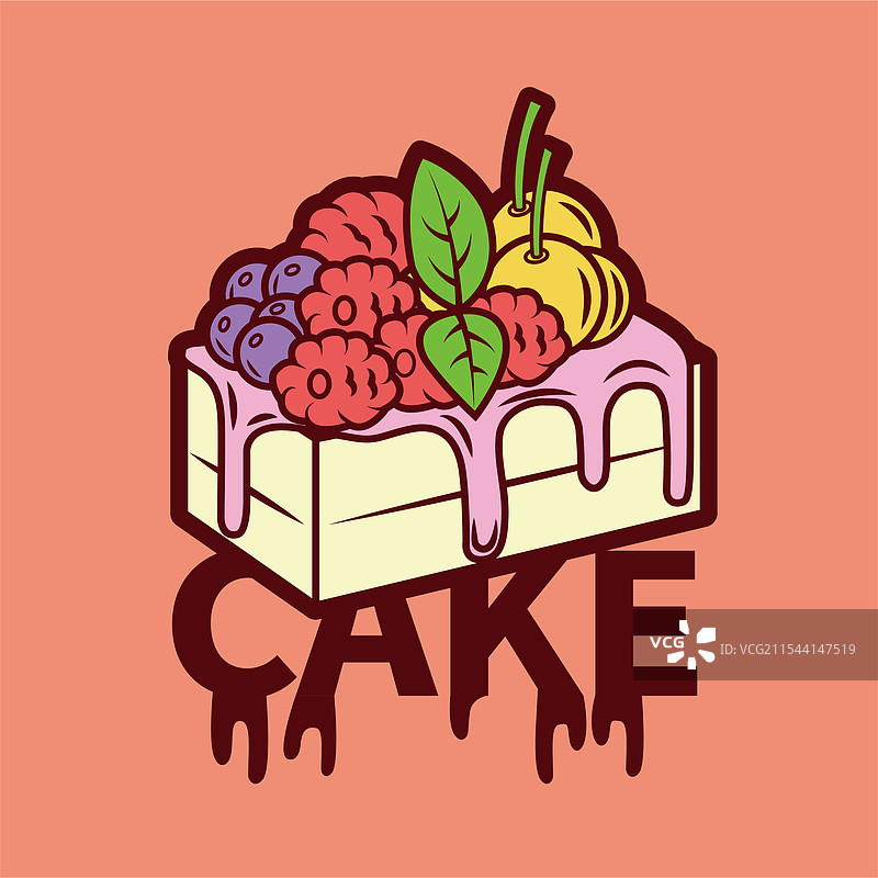 蛋糕插画图片素材