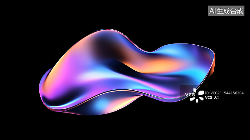 【AI数字艺术】动态流体彩色渐变KV主视觉商务PPT背景图片素材