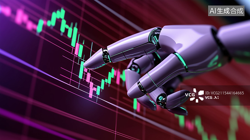 【AI数字艺术】AI精准预测金融市场图片素材