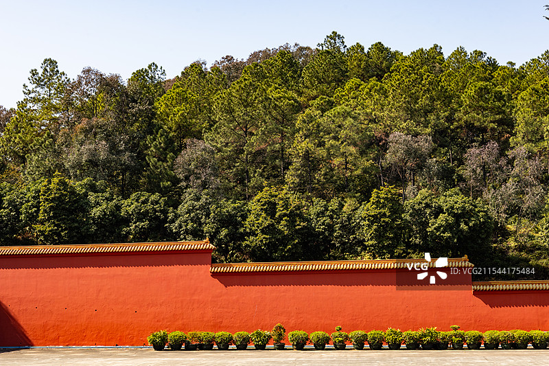 中央电视台南海影视城红墙图片素材